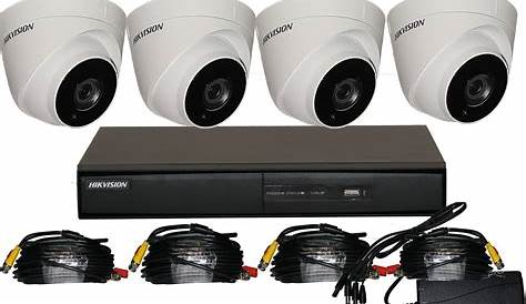 Kit Camera Hikvision HIKVISION 5MP CCTV SECURITY SYSTEM 4K DVR 4CH 1TB H.265