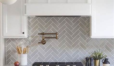 Kitchen Herringbone Backsplash Edge Ideas 50+ White Tile In Style? White