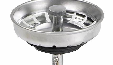 Kitchen Sink Stopper and Strainer | Universal Fit. Push-Button Action.