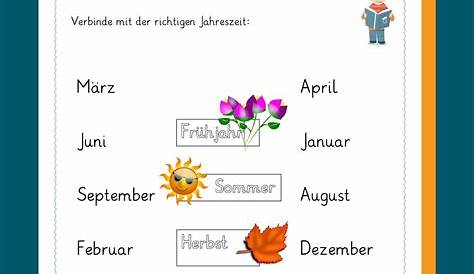 Kalender | Jahreszeiten arbeitsblatt, Grundschulkönig, Grundschule