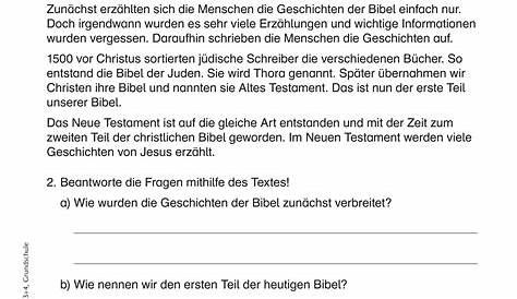 Religion: Arbeitsmaterialien ARBEIT mit der BIBEL - 4teachers.de
