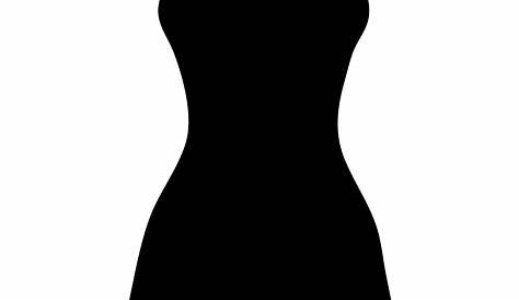 dress clip art black and white