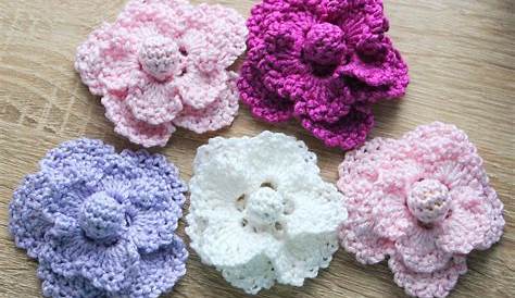 Einfache Blume häkeln - Anleitung | Crochet flowers, Eenvoudige bloemen