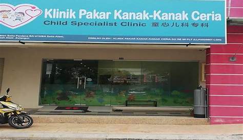 Klinik Pakar Kanak Kanak Shah Alam - 2, ground floor, jalan kolam