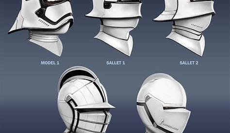 Helmet Concepts for First Order Knight by RobbieMcSweeney on