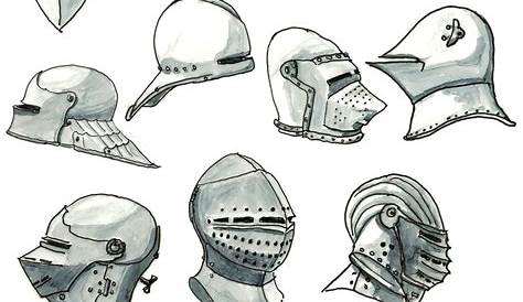 How to Draw a Knight Helmet - Really Easy Drawing Tutorial