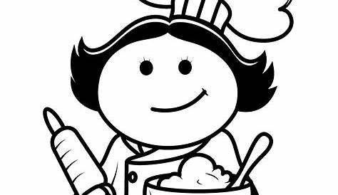 Cook Clipart Black And White | Free download on ClipArtMag