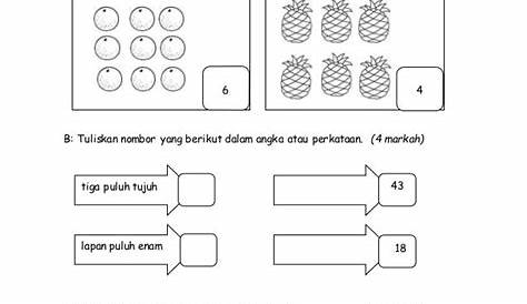 Kertas Soalan Matematik Tahun 2 Pksr1 | PDF