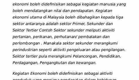 Konsep Dan Takrifan Kegiatan Ekonomi - Tugasan Geografi Pt3 2015 Konsep