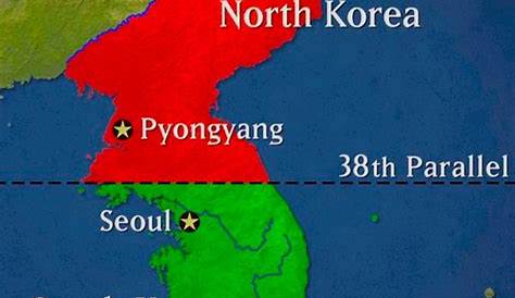 Korean Peninsula 38th Parallel Two Koreas, One (1967) Imaginarymaps