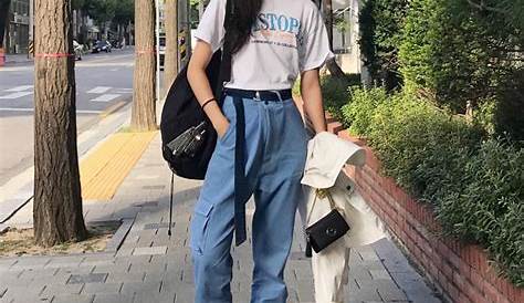 Korean Street Fashion Black Jeans