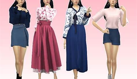 Korean Street Fashion Sims 4 Cc