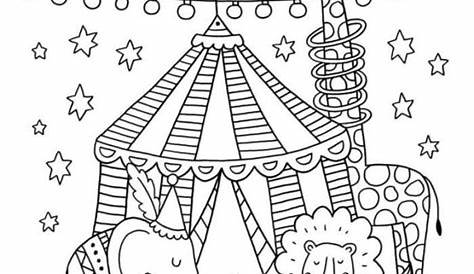Zirkus 2 Ausmalbilder | Circus crafts, Circus theme, Drawing for kids