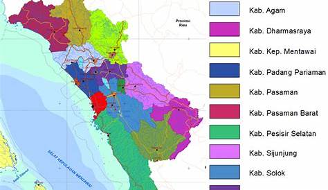 SEJARAH POPULER: Peta Sumatra Barat lengkap dengan 12 nama kabupaten