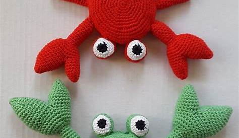 Free Crochet Pattern. Crab | Mobile häkeln, Tier häkeln anleitung, Häkeln