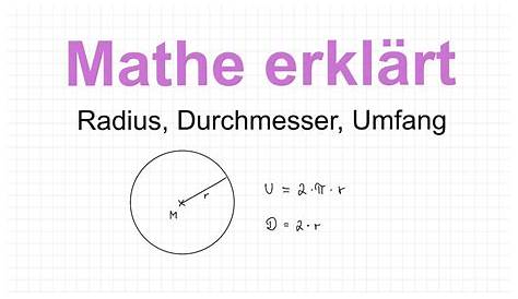 Radius und Kreiszahl | Learnattack