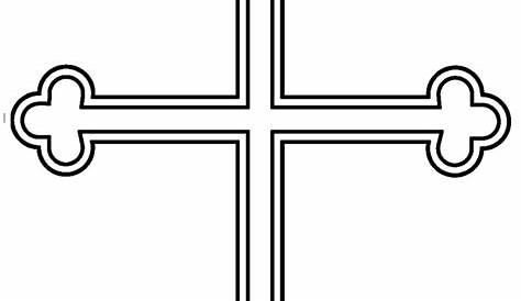 Malvorlage Kreuz | Ausmalbild 10340.