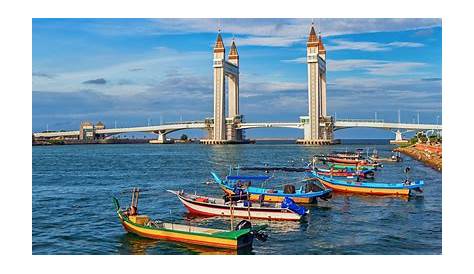 Aerial View of the Kuala Terengganu Drawbridge, Kuala Terengganu