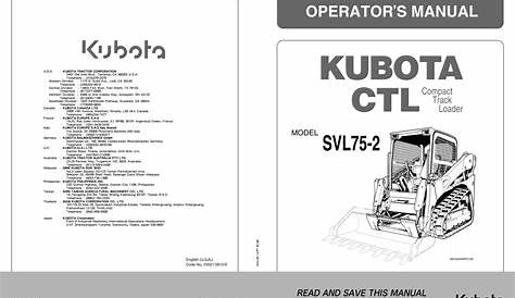 Kubota Ssv65 Service Manual