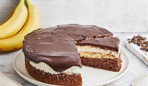 Schoko-Bananen-Haselnuss-Torte (vegan) - Bäckerei Zuckerfrei