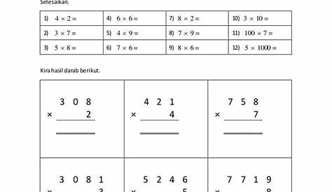 Penyelesaian Masalah Tambah Dan Tolak Worksheet - Riset