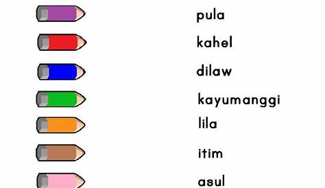 FREE Filipino Flashcards – Colors (Mga Kulay) | Flashcards, Colors
