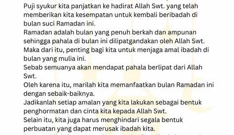 ️ Kumpulan Judul Kultum Singkat Ramadhan 1440 H, Ceramah Pendek Puasa