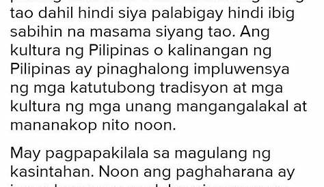 Ipaliwanag Ang Kultura Ng Pilipinas Sa Larangan Ng Pag Ibig | pinasphim