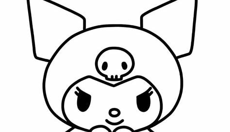 Adorable Kuromi Coloring Page - Free Printable Coloring Pages for Kids