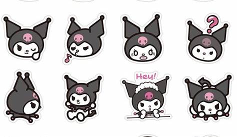Kuromi Stickers with File Folder | Hello kitty items, Hello kitty, Sanrio