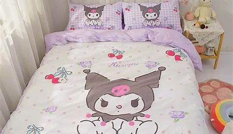 Kuromi Bedding Set Cute Bedding Set Classic Designer Bedding | Etsy