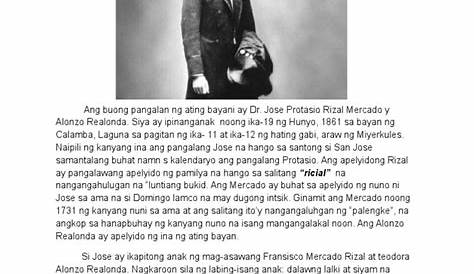 Maikling Kwento Ni Jose Rizal - Lesprit Du Vin Albi