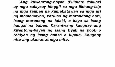 Ito Ay Pasalitang Kwento Ng Isang Bayan - Mobile Legends