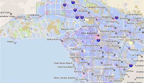 Los Angeles Map By Zip Codes | US States Map