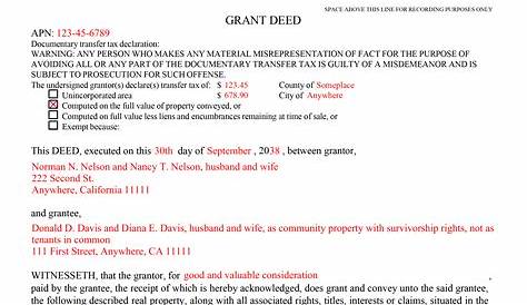 Grant Deed Form Contra Costa County Templates-1 : Resume Examples