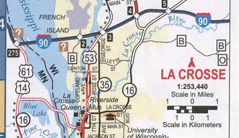 ‎Map of the city of La Crosse, Wisconsin (north side) UWDC UW
