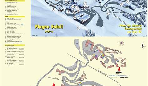 Plagne Soleil Villages map