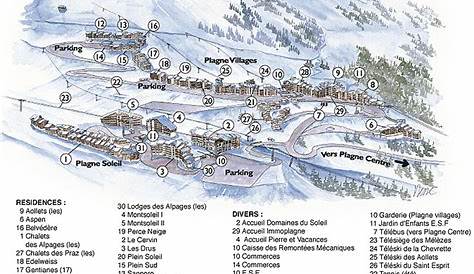 Plagne Villages Piste Map | J2Ski