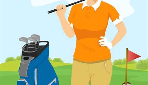 Ladies golf clipart - Clipground