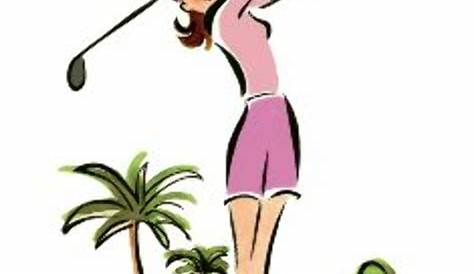 Vintage Golf Lady Illustration Vector - Download Free Vector Art, Stock