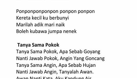 Lagu Rakyat Kanak Kanak Malaysia