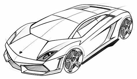 Ausmalbilder Lamborghini - Malvorlagen kostenlos zum ausdrucken