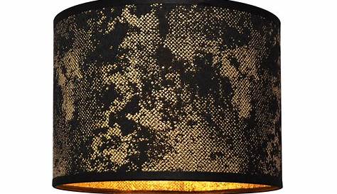 Lampenschirm Schwarz Gold Queen /gold 10cm Lohmeier Home Interiors