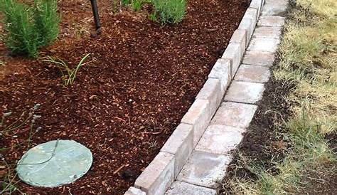 Landscaping Ideas Rock And Flower Edging Sidewalk Retaining Wall Build A Stacked Stone Bed In A Few Hours Stone Garden