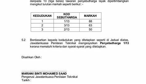 Pegawai Contoh Penilaian Prestasi Kerja - Borang Penilaian Prestasi