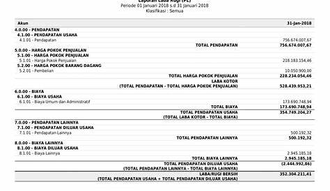 Contoh Laporan Keuangan Perusahaan Dagang Excel - Aplikasi Akuntansi