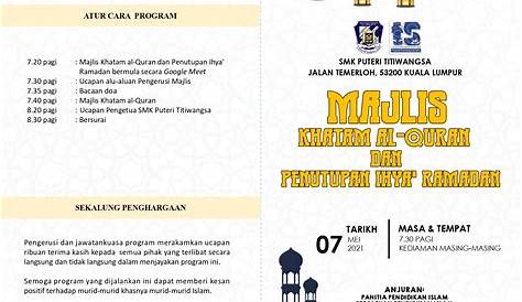 Borang Laporan Khatam Al-Quran Bulan Ogos | PDF