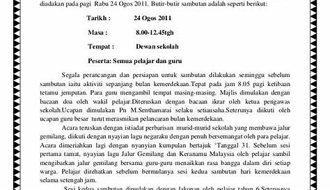 Laporan Hari Jadi Prasekolah Mutiara | PDF