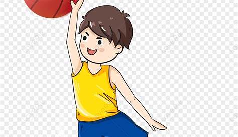 Batang Lalaki Na Naglalaro Ng Basketball Larawan_Numero ng Graphics