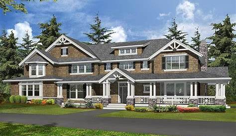 Modern Storybook Craftsman House Plan with 2-Story Great Room - 73377HS